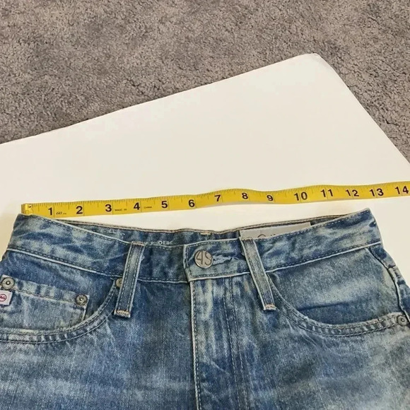 AG Adriano Goldschmied The Phoebe high rise straight leg jeans women’s size 23 - Picture 7 of 16